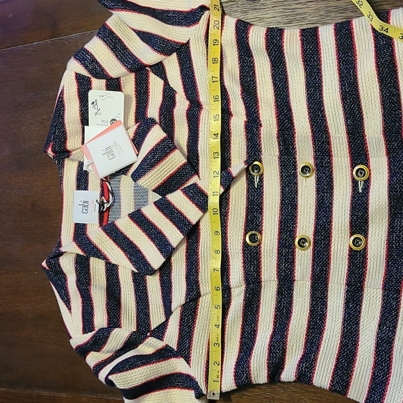 Cabi NWT Striped Cruise Jacket - Size 10 - Picture 6 of 8